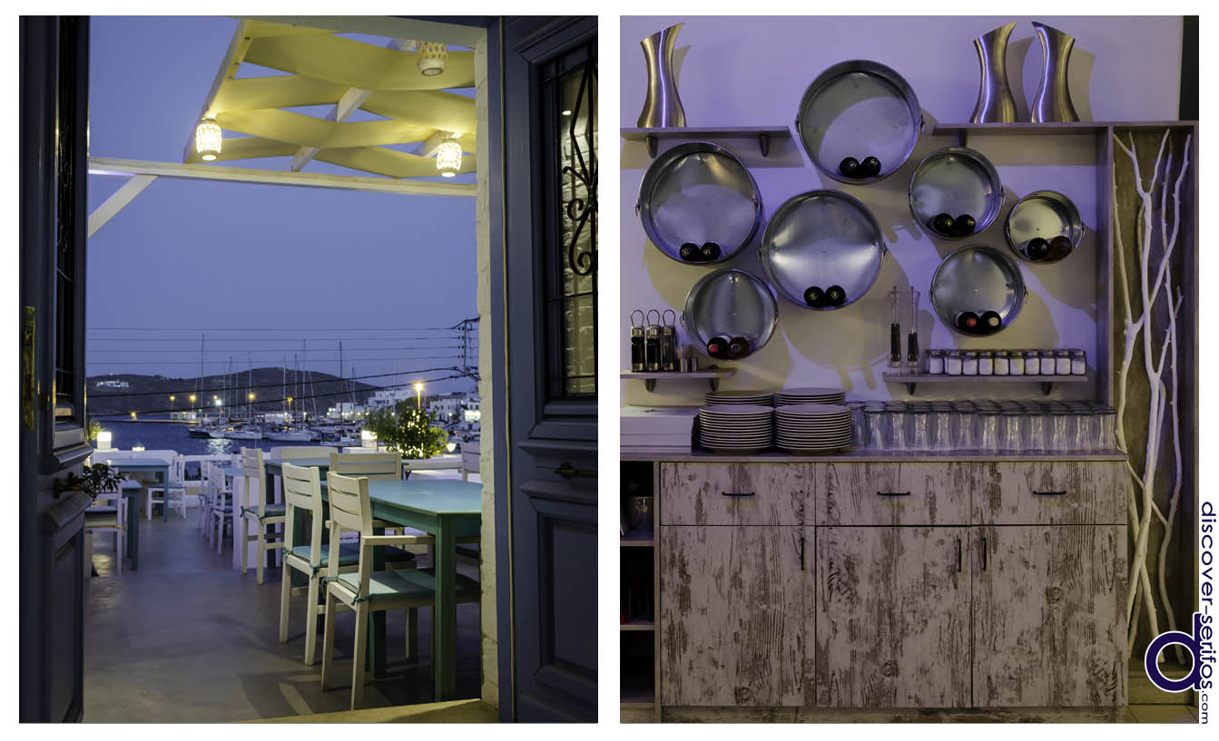 Restaurant Ydrolithos by the sea